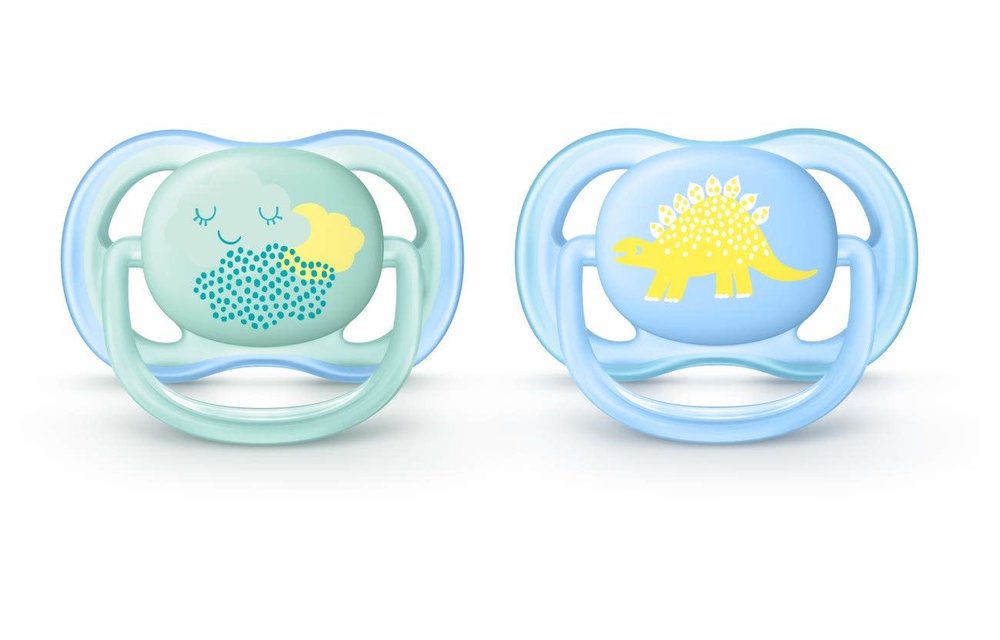 Philips Avent Ultra Soft Pacifier, 0-6 months, Boy, 2 pack