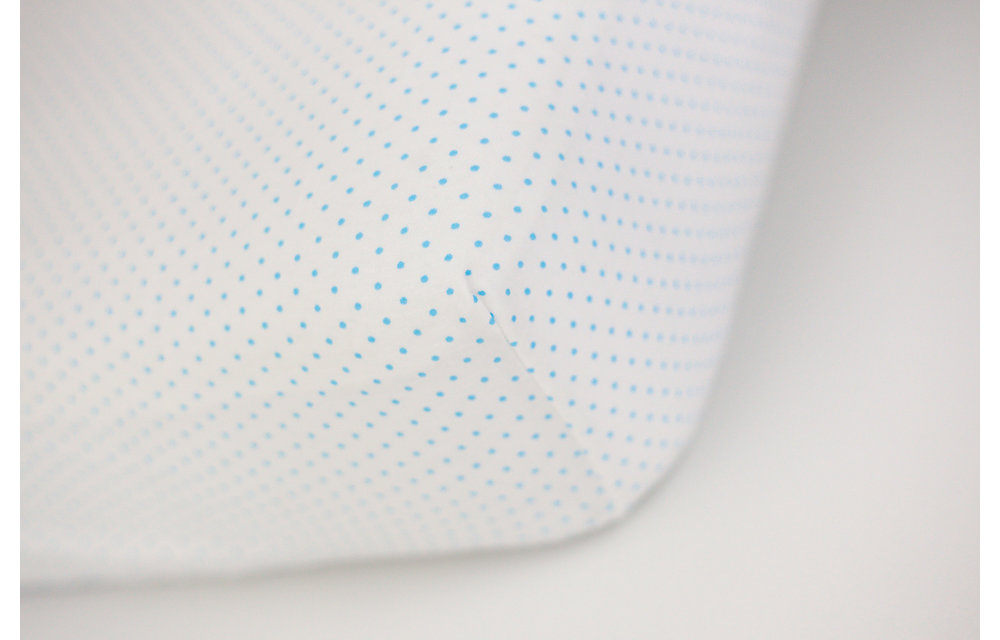 Royal Mark Crib Sheets 100% Cotton In Blue Dot