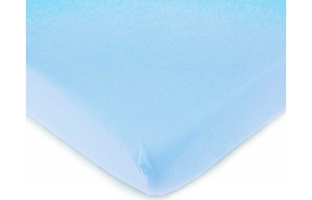Royal Mark Crib Sheets 100% Cotton In Light Blue