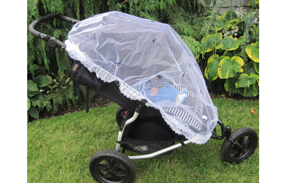 Royal Mark Stroller Net With Bows In Navy