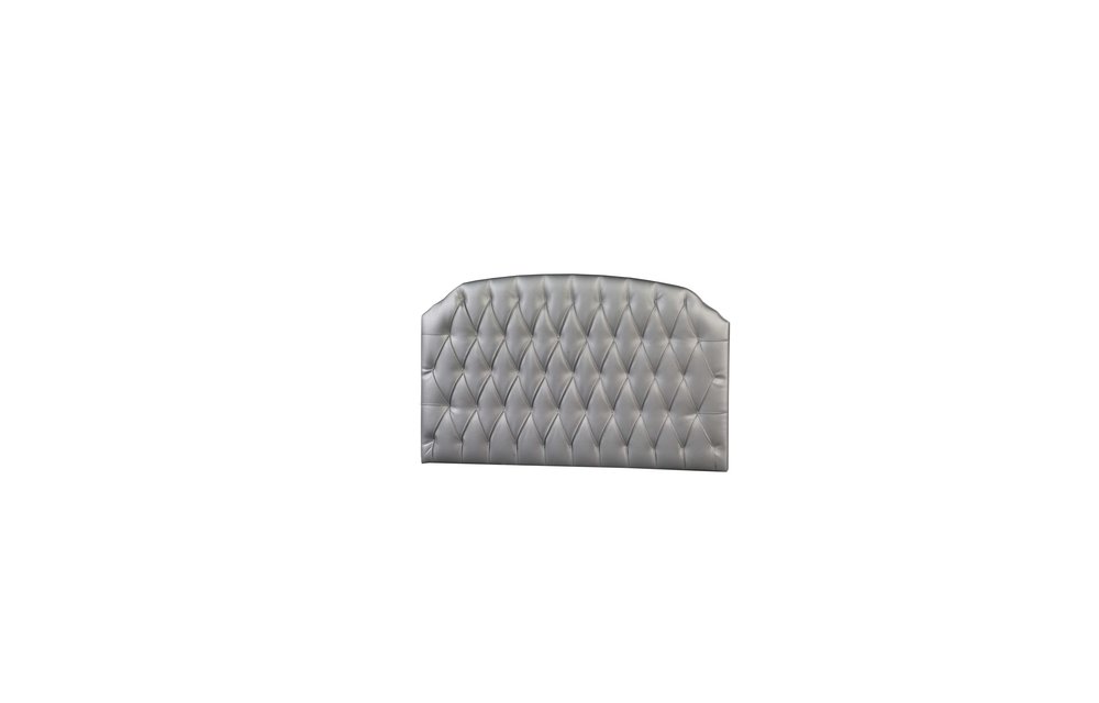 Natart Allegra Tufted Panel In Silver