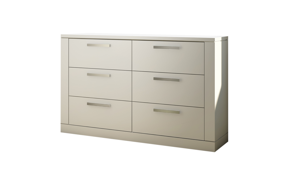 Nest Juvenile Milano Drawer Double Dresser In White