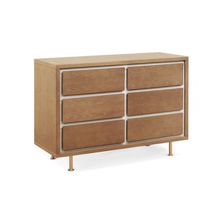 Nursery Works Nursery Works Novella Double 6 Drawer Dresser In Ash/Ivory Finish