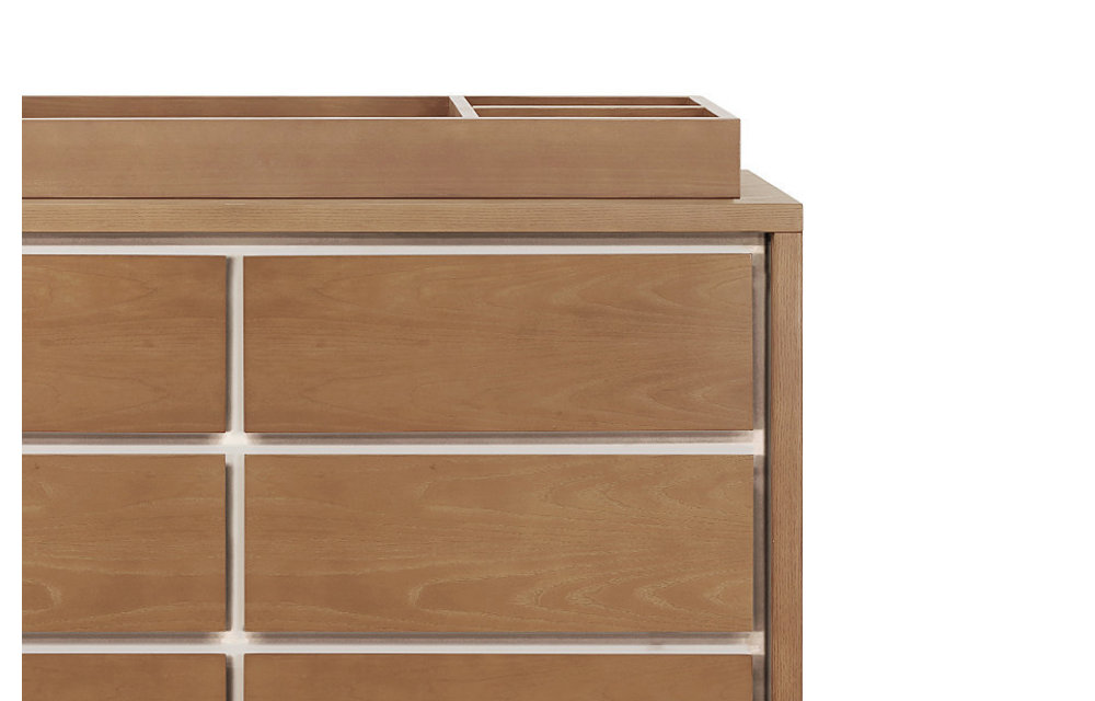 Nursery Works Novella Universal Wide Removable Changing Tray in Stained Ash