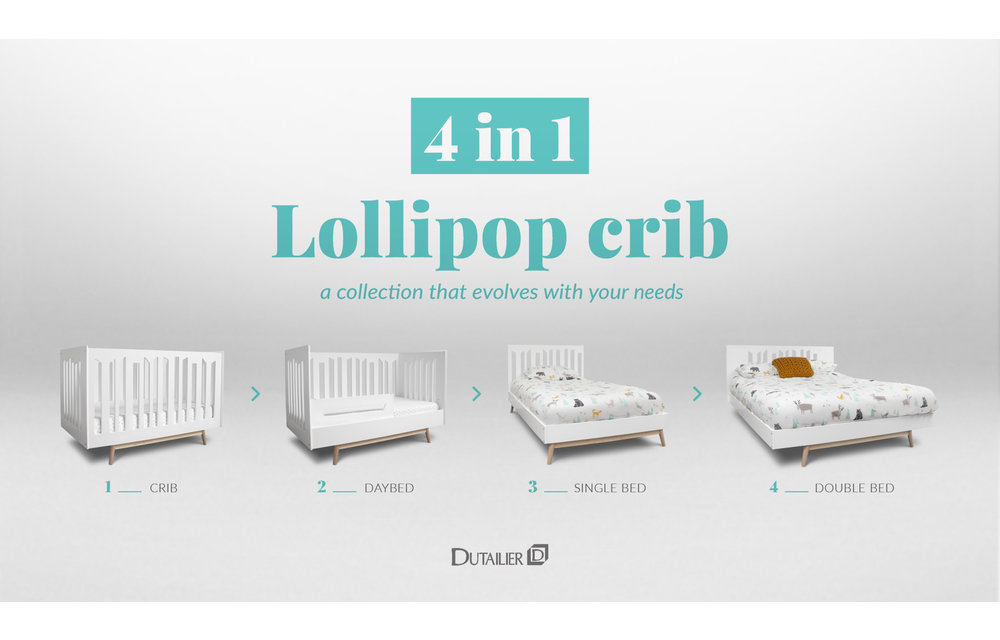 Dutailier Lollipop Crib - Custom Design Your Own