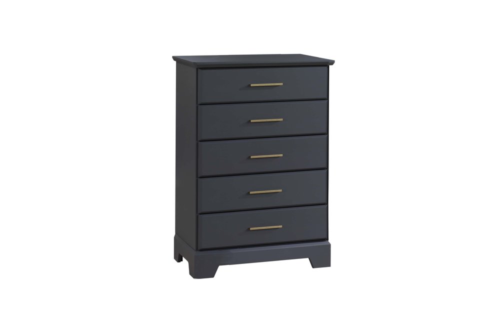 Natart Taylor 5 Drawer Dresser In Graphite