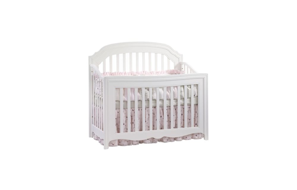 Natart Allegra 4 In 1 Convertible Crib to Double In Pure White
