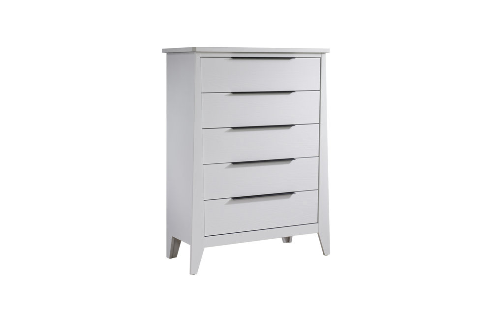 Nest Juvenile Flexx 5 Drawer Dresser In All White