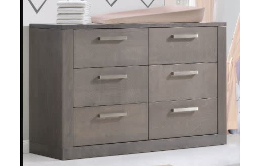Nest Juvenile Milano Drawer Double Dresser In Grigio