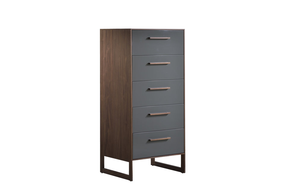 Natart Juvenile Rio Lingerie In Walnut/Glossy Granite