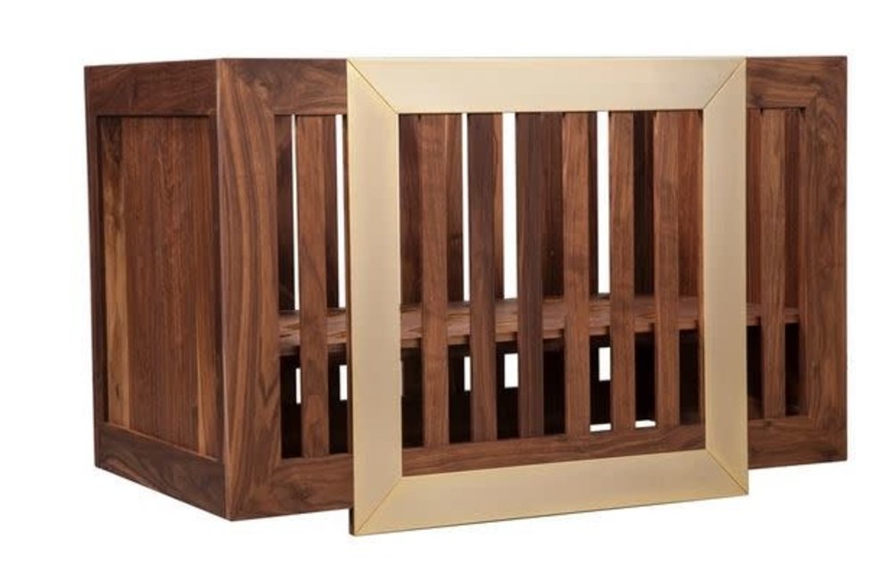 Nursery Works Lydian Crib In Walnut 24K Gold