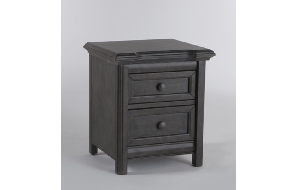 Pali Furniture Cristallo Nightstand In Distressed Granite