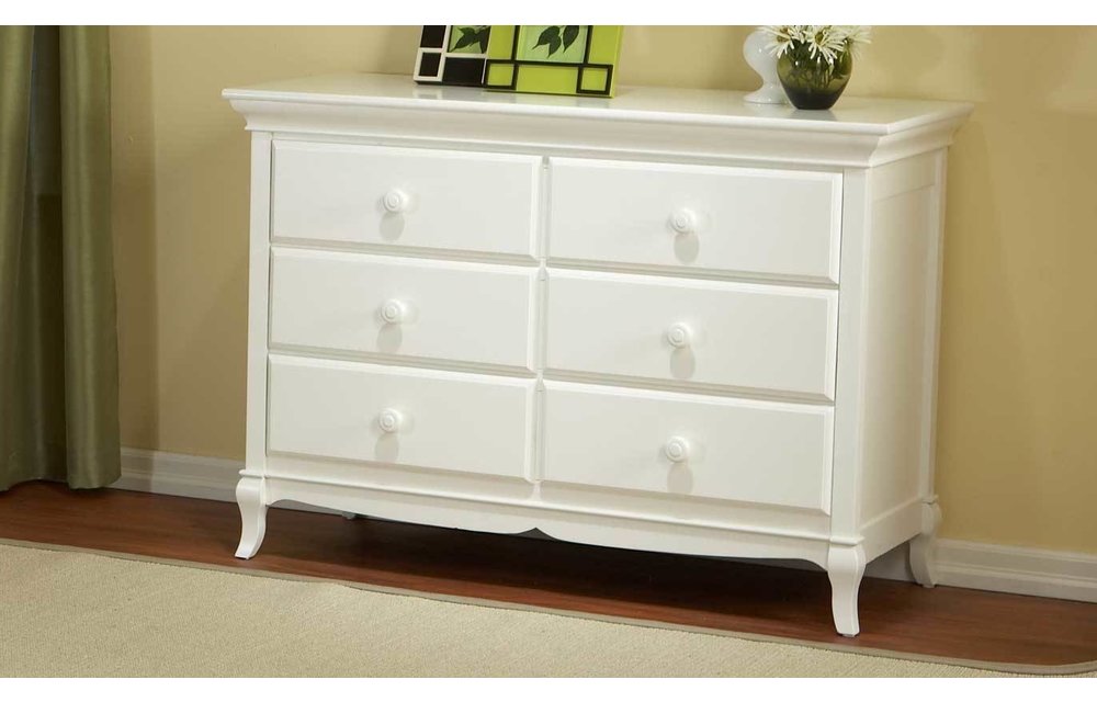 Pali Furniture Mantova Double Dresser In White