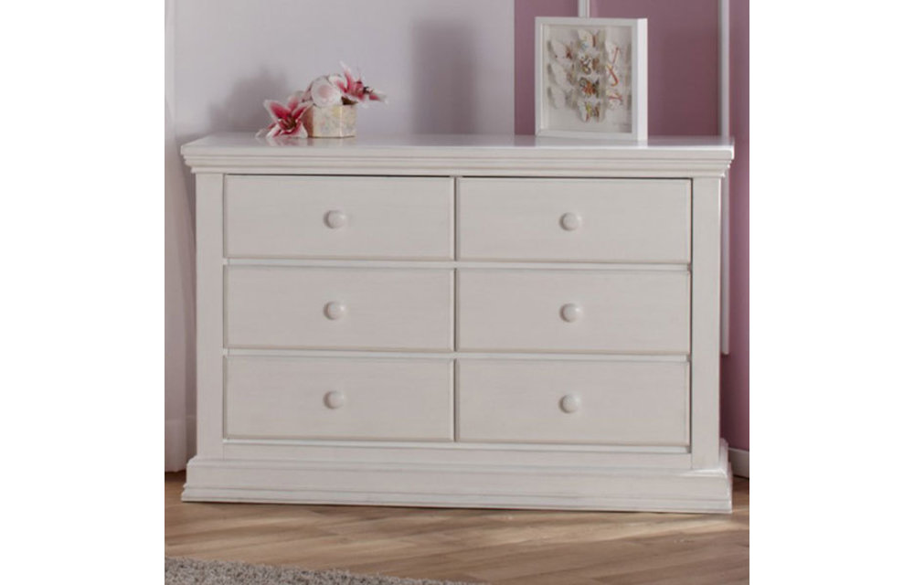 Pali Furniture Modena Double Dresser In Vintage White