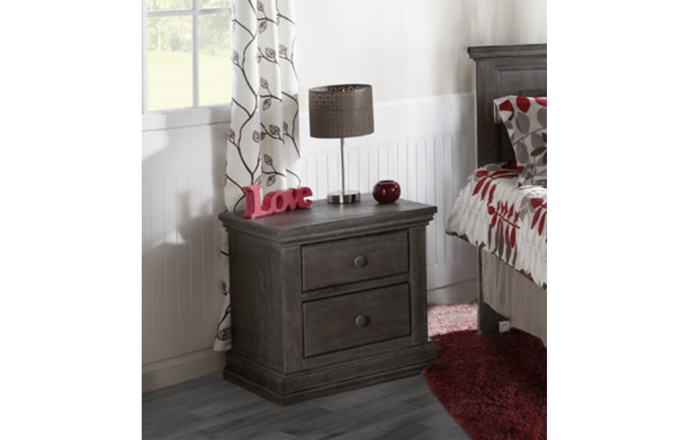 Pali Furniture Modena Night Stand In Distressed Granite