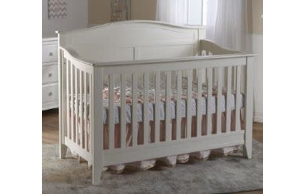 Pali Furniture Napoli Curved Top Crib In White
