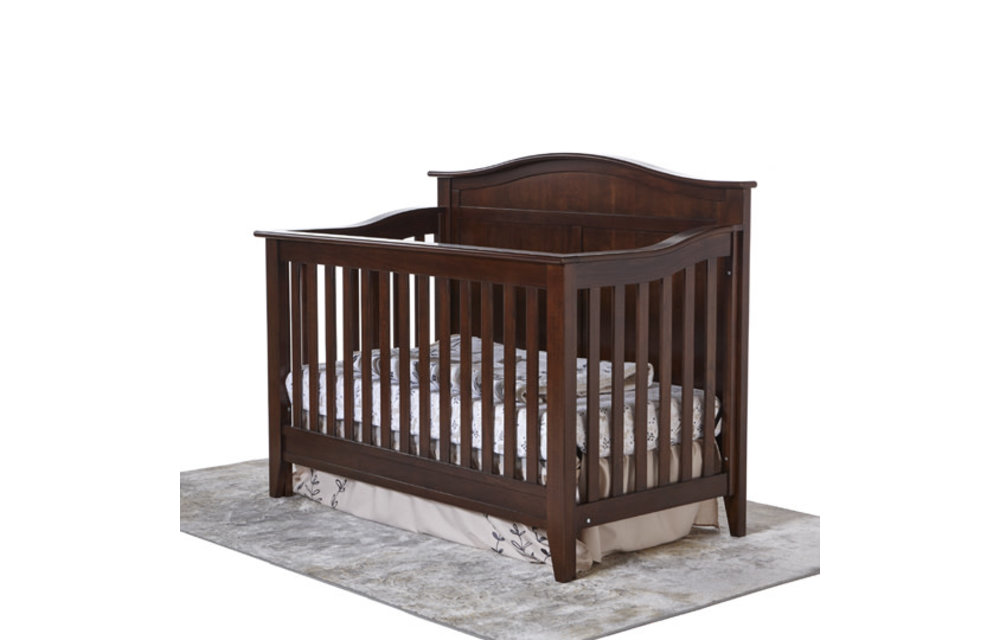 Pali Furniture Napoli Curved Top Crib In Mocacchino