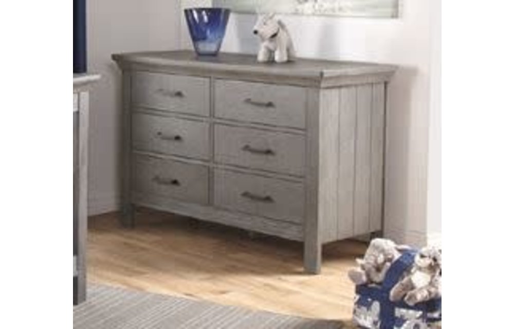 Pali Furniture Como Double Dresser In Distressed Granite