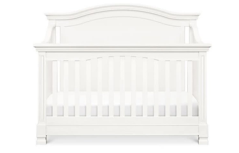 Million Dollar Baby Louis 4-in-1 Convertible Crib with Toddler Bed Conversion Kit In Warm White