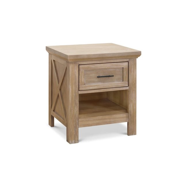 Franklin And Ben Emory Farmhouse Nightstand In Driftwood Finish