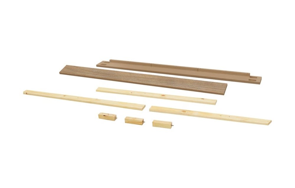 Franklin And Ben Emory Farmhouse Universal Full Size Rails In Driftwood Finish