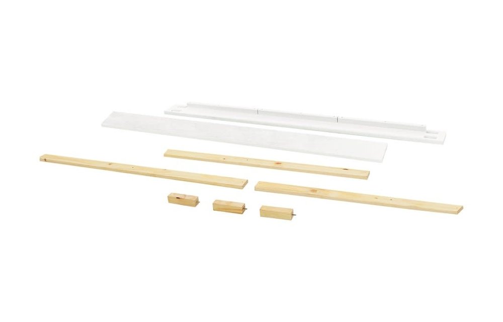 Franklin And Ben Emory Farmhouse Universal Full Size Rails In Linen white