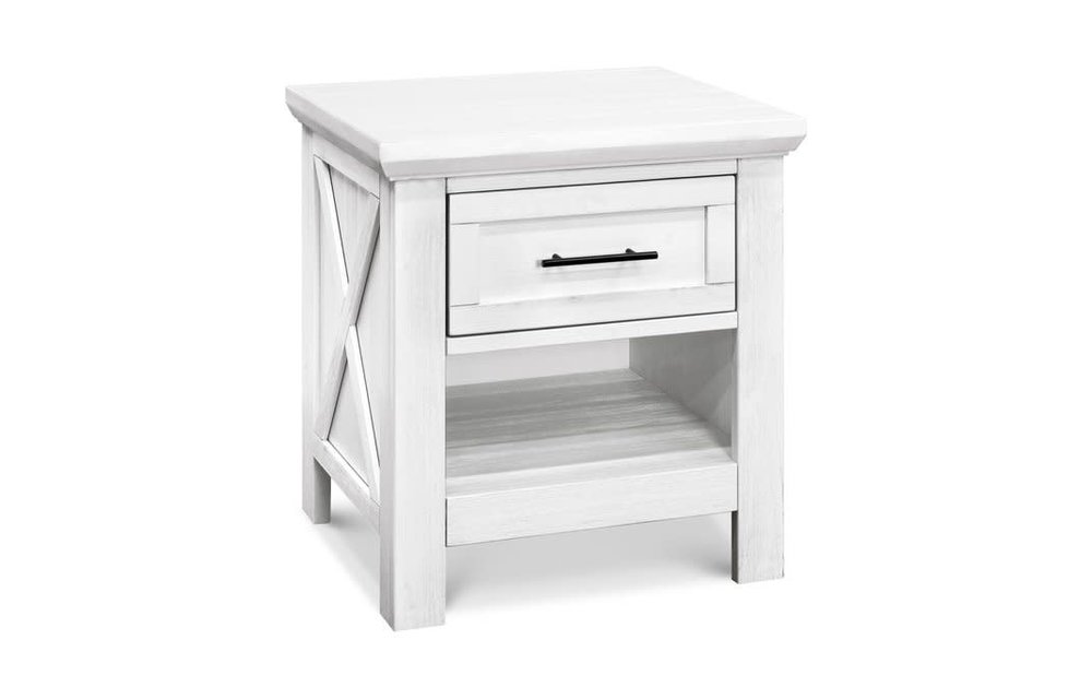Franklin And Ben Emory Farmhouse Nightstand In Linen White