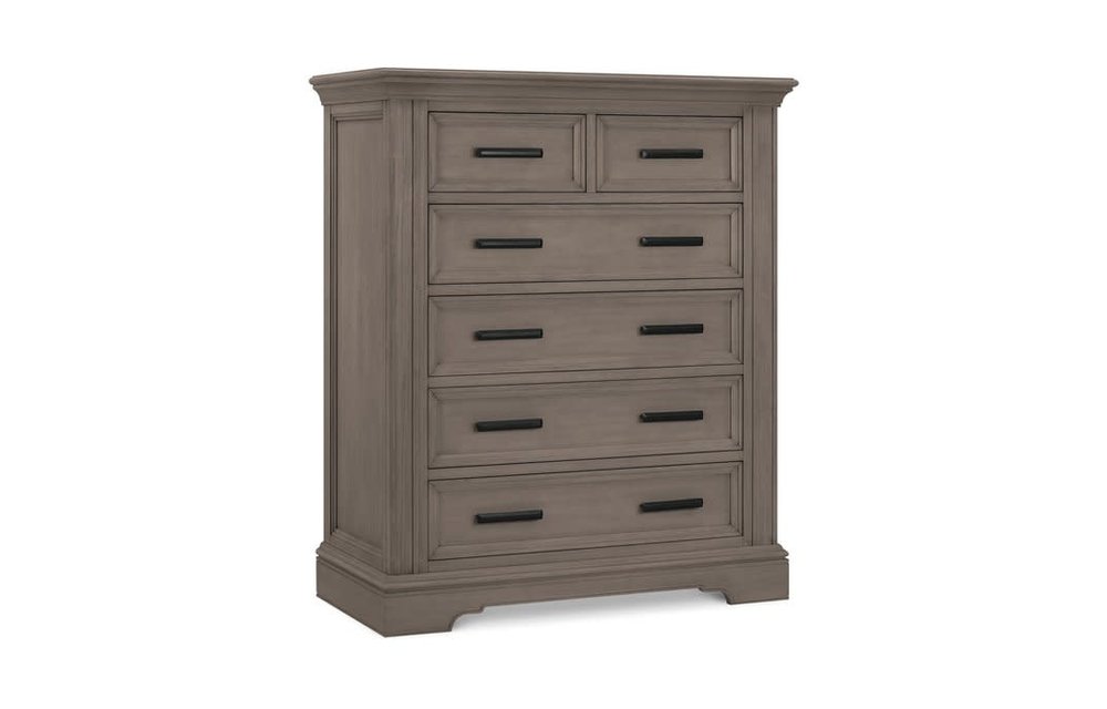 Franklin And Ben Holloway Tall 6 Drawer Dresser In French Roast