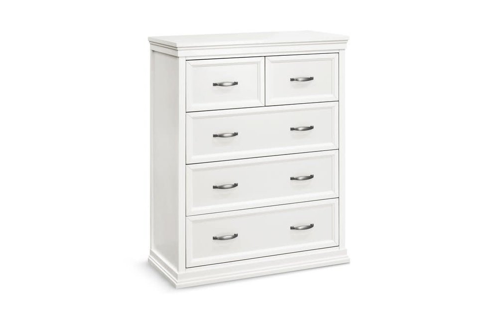 Franklin And Ben Langford 5 Drawer Tall Chest in Warm White