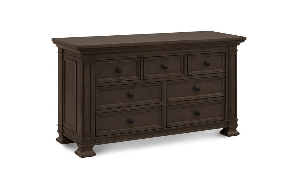 Franklin And Ben Classic 7 Drawer Double Dresser In Truffle