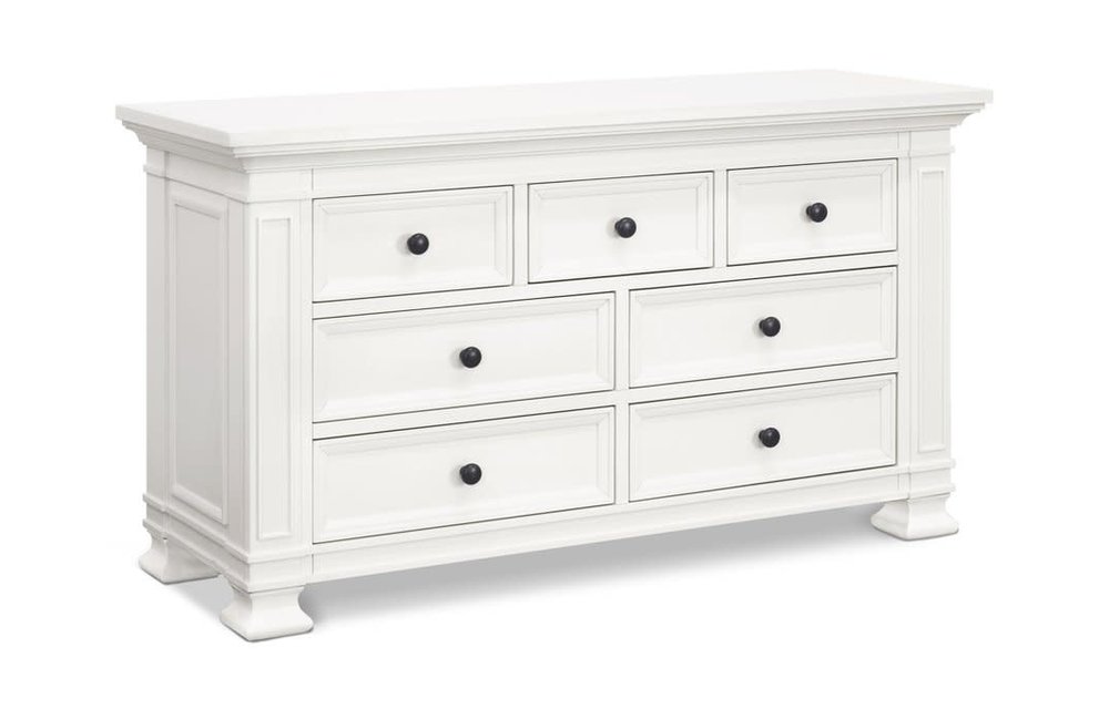 Franklin And Ben Classic 7 Drawer Double Dresser In Warm White