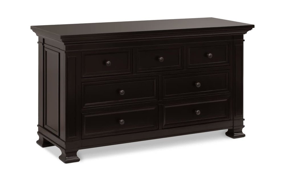 Franklin And Ben Classic 7 Drawer Double Dresser In Dark Espresso