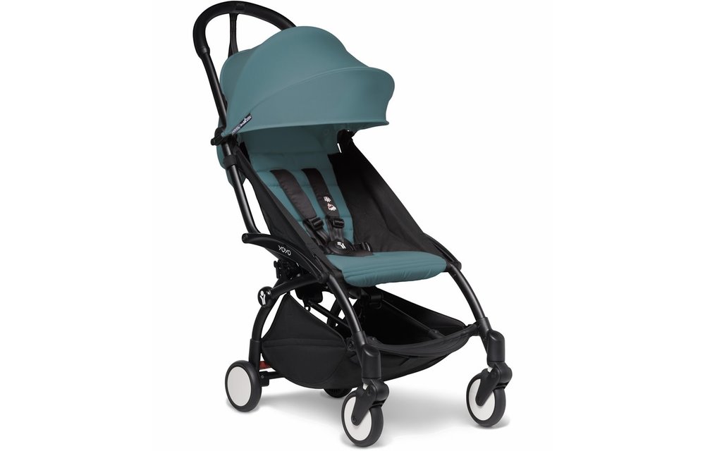 BABYZEN YOYO2 Ultra Compact 6+ Stroller - Black / Aqua