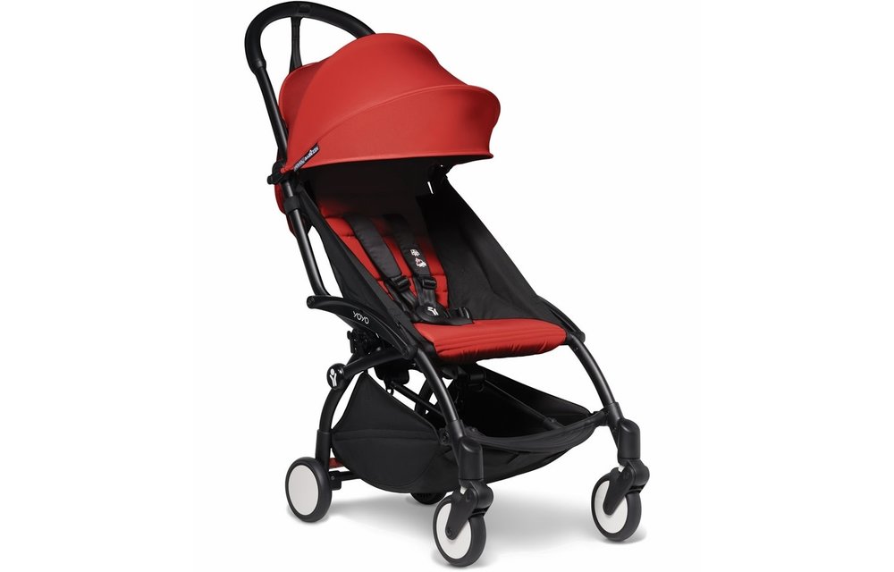 BABYZEN YOYO2 Ultra Compact 6+ Stroller - Black / Red