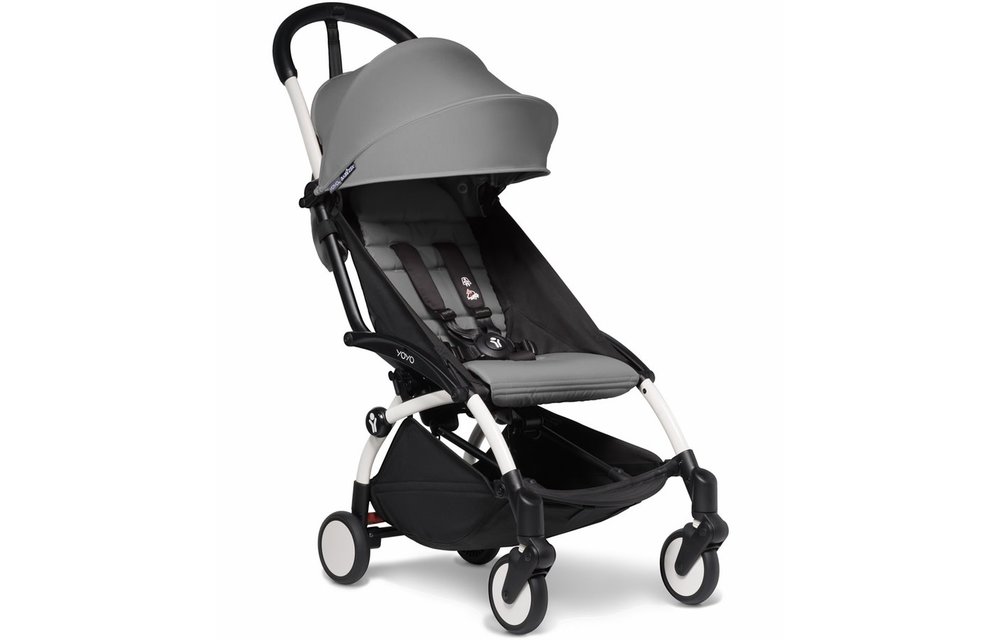 BABYZEN YOYO2 Ultra Compact 6+ Stroller - White/ Grey