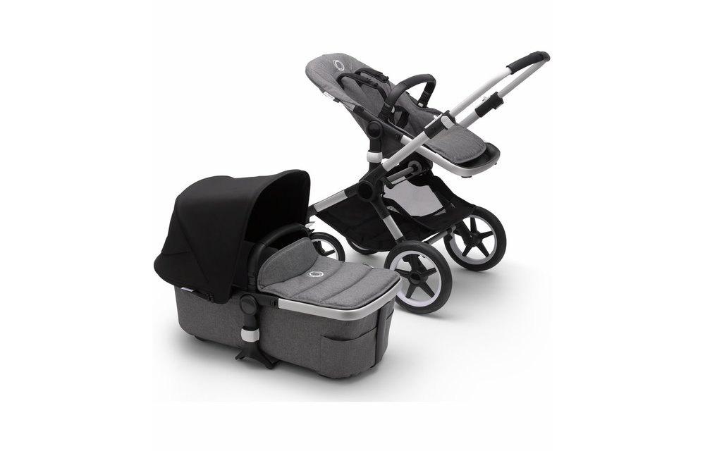 Bugaboo Fox2 Complete Stroller - Aluminum/Grey Melange/Black