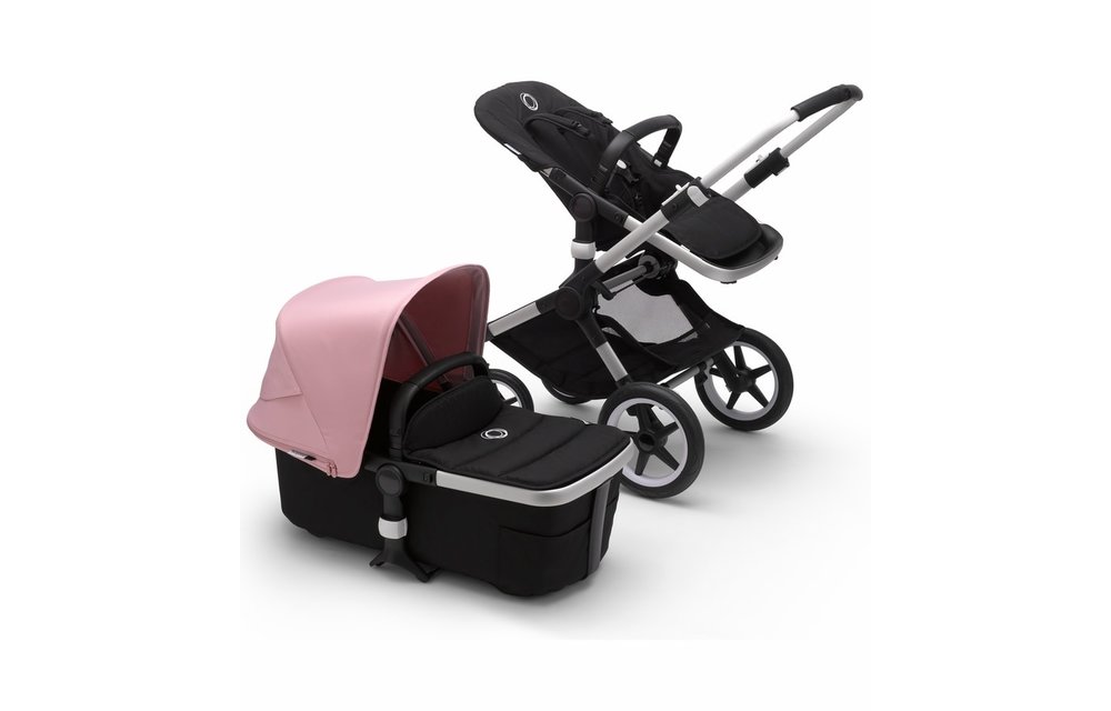 Bugaboo Fox2 Complete Stroller - Aluminum/Black/Soft Pink