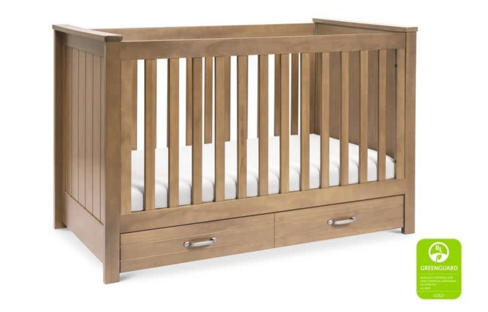 Davinci Asher 3-in-1 Convertible Crib with Toddler Bed Conversion Kit In Hazelnut