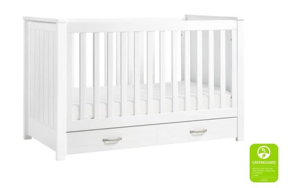 Davinci Asher 3-in-1 Convertible Crib with Toddler Bed Conversion Kit In White