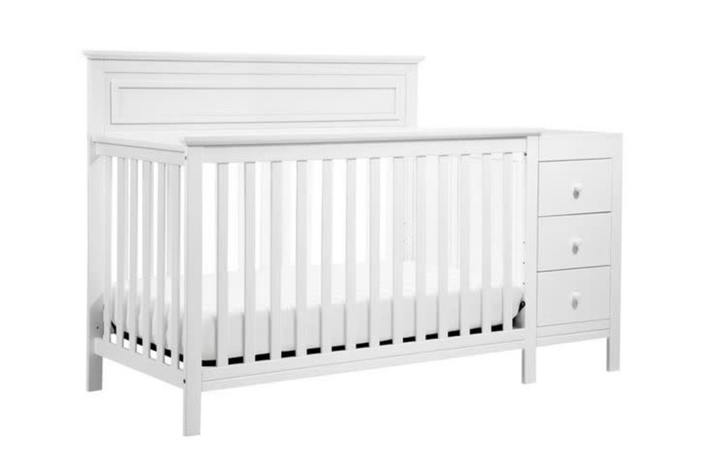 Davinci Autumn 4-in-1 Crib and Changer Combo In White