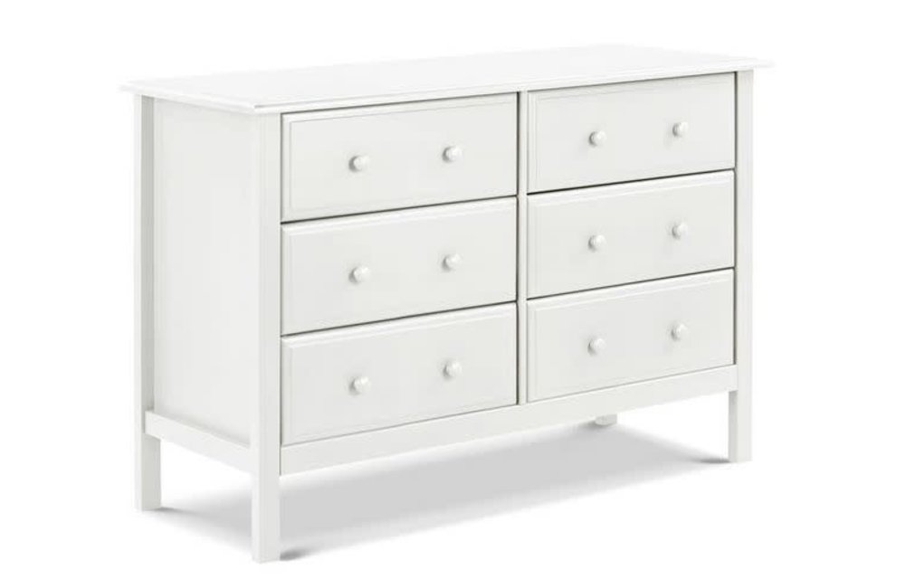Davinci Autumn/Jayden 6-Drawer Double Wide Dresser In White