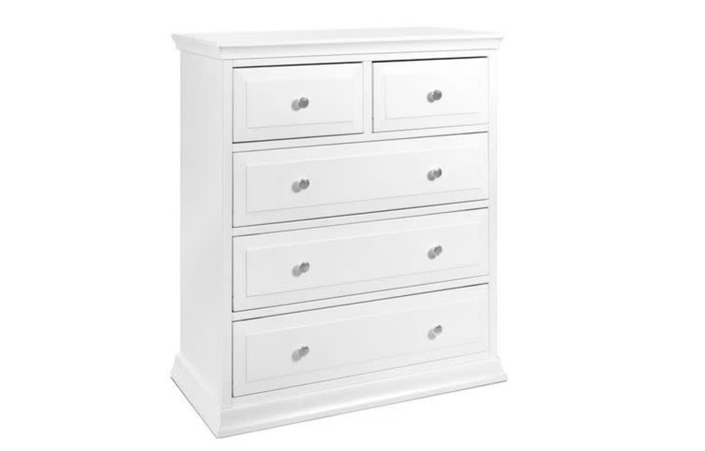 Davinci Brook/Meadow/Piedmont/Signature 5-Drawer Tall Dresser In White