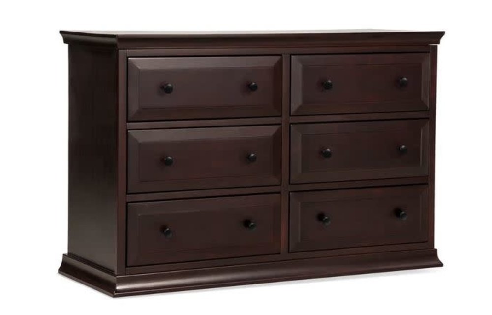 Davinci Brook/Meadow/Piedmont/Signature 6 Drawer Double Dresser In Dark Java