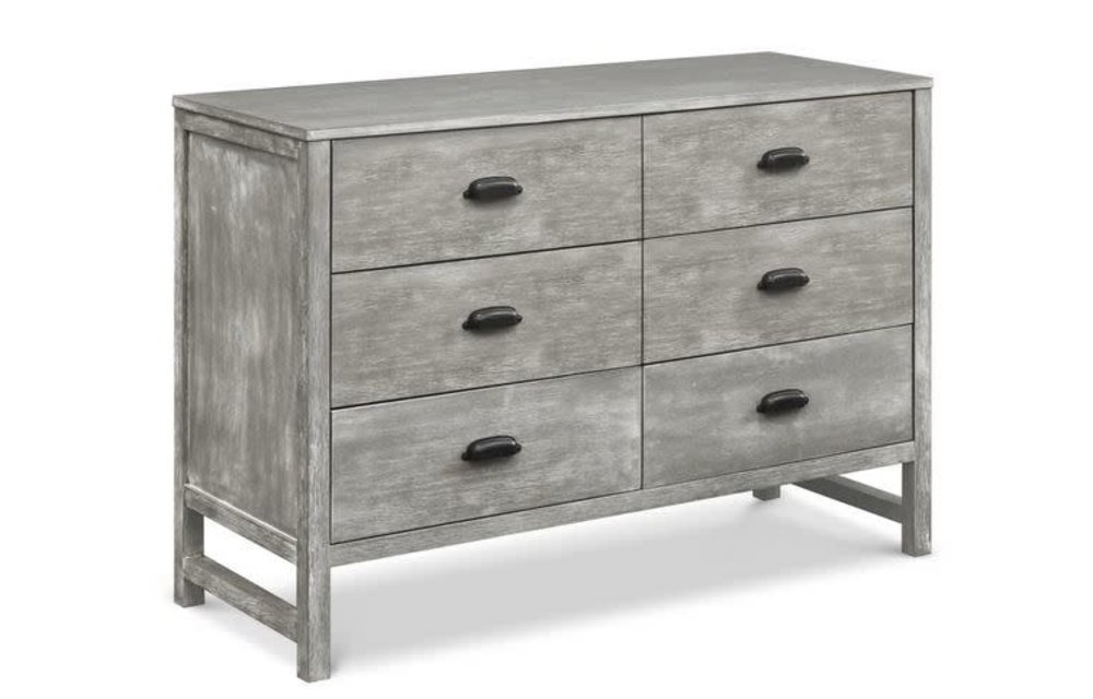 Davinci Charlie/Fairway 6-Drawer Double Dresser In Cottage Grey