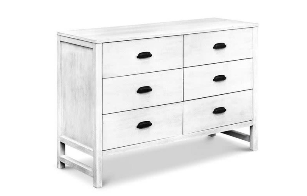 Davinci Charlie/Fairway 6-Drawer Double Dresser In Cottage White