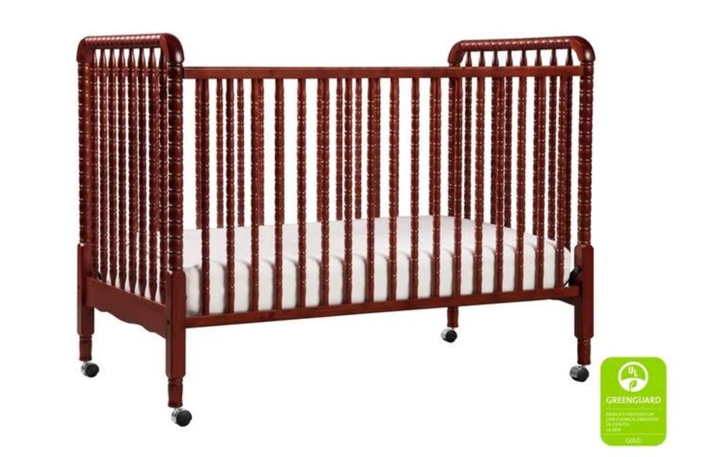 Davinci Jenny Lind 3-in-1 Convertible Crib With Spindles In Rich Cherry