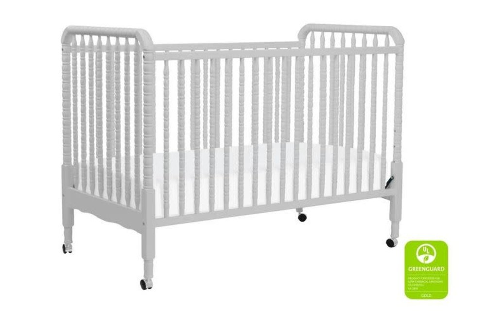 Davinci Jenny Lind 3-in-1 Convertible Crib With Spindles In Fog Grey