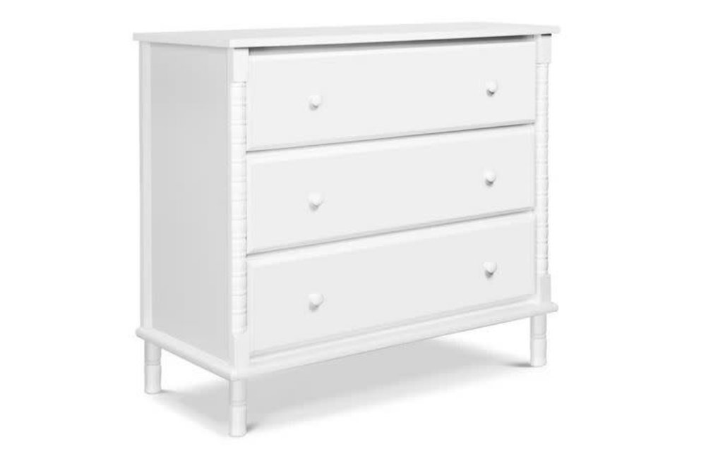 Davinci Jenny Lind Spindle 3-Drawer Dresser In White