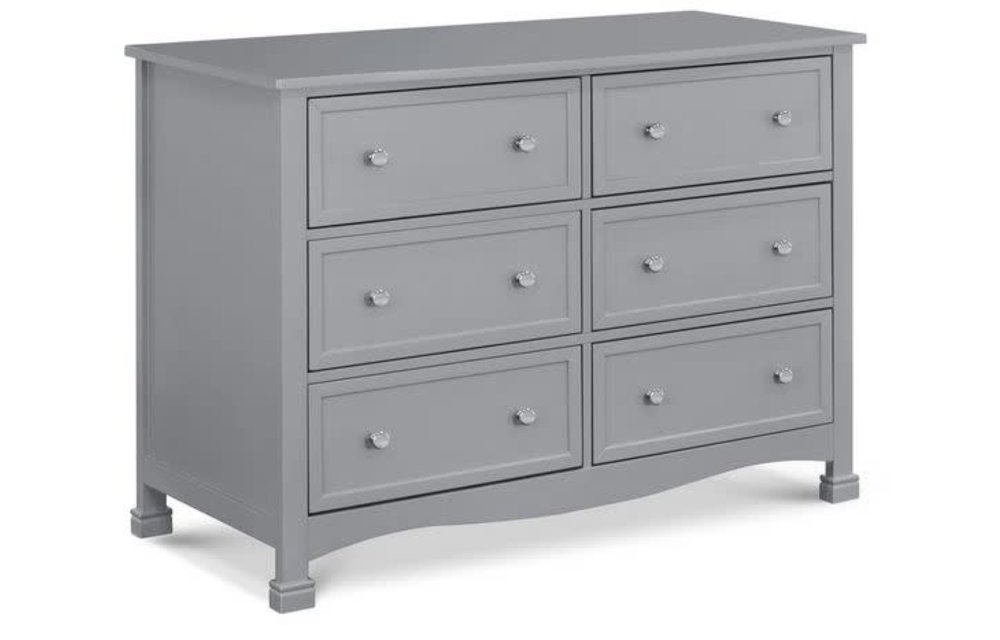 Davinci Kalani/Porter 6-Drawer Double Wide Dresser In Grey