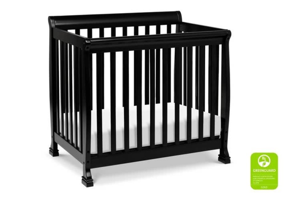 Davinci Kalani 4-in-1 Convertible Mini Crib In Ebony